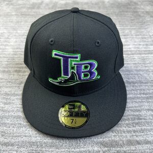 Tampa Bay Devil Rays Hat Cap Mens Fitted 7 1/4 New Era Wool Retro Cooperstown